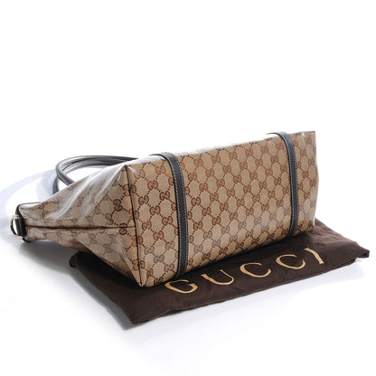 Gucci Crystal Monogram Medium Joy Tote Beige Ebony Testa di Moro 4 of 8