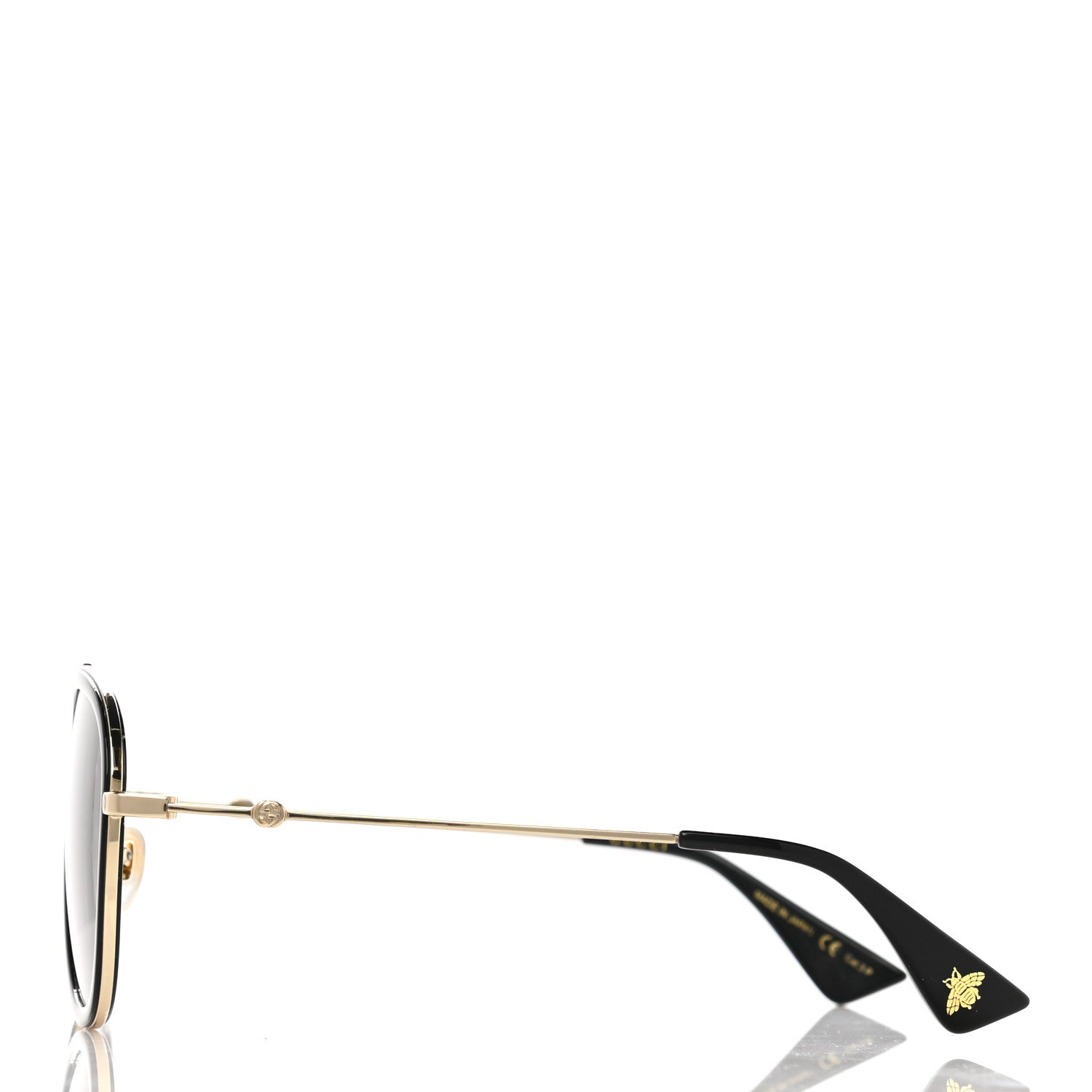 Gucci Aviator Sunglasses GG0062S Black Gold 3 of 7