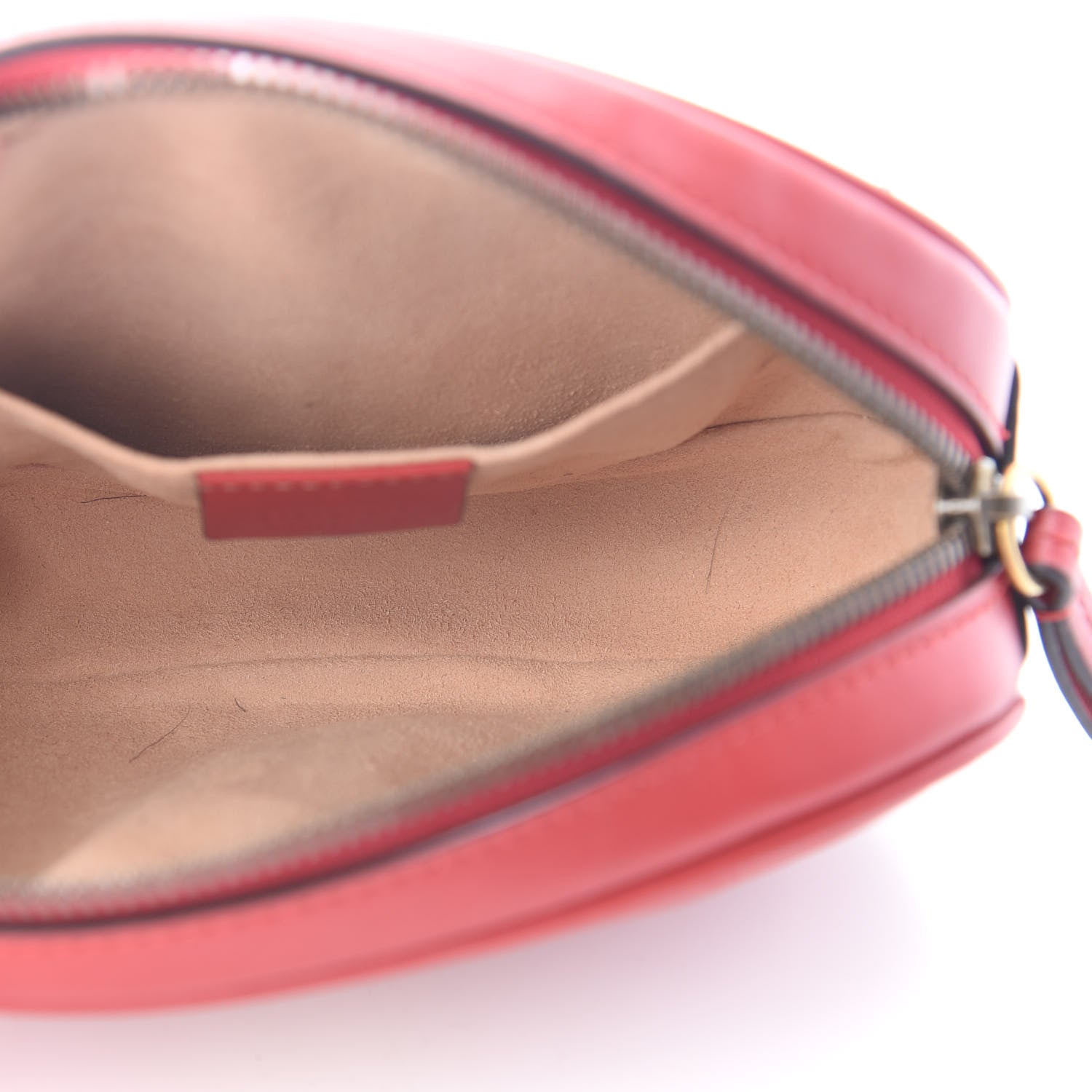 Gucci Calfskin Matelasse GG Marmont Belt Bag 85 34 Hibiscus Red 5 of 7
