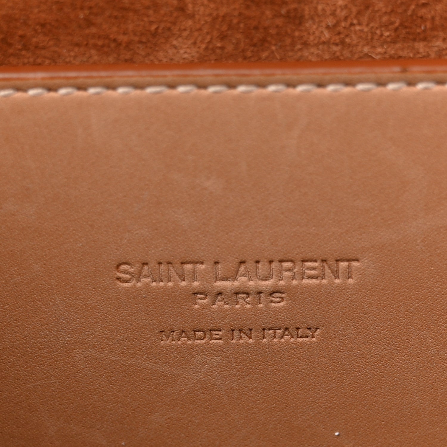Saint Laurent Smooth Vintage Calfskin Monogram Medium Kaia Satchel Gold 6 of 15