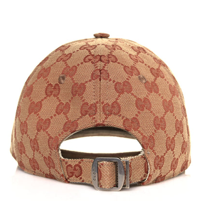 Gucci X MLB Monogram NY Yankees Baseball Hat 57-61 Beige Ruggine 5 of 8