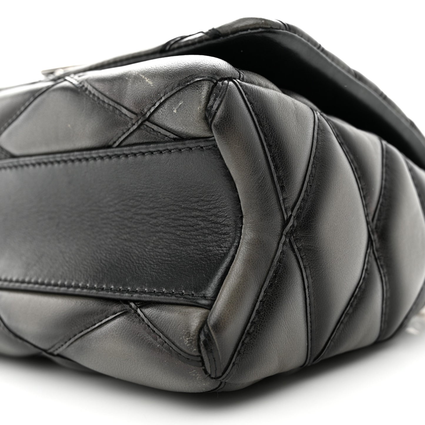 Lambskin Malletage GO-14 PM Charcoal