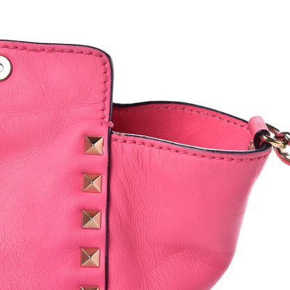 Valentino Garavani Vitello Small Rockstud Tote Fuxia Fluo 12 of 14