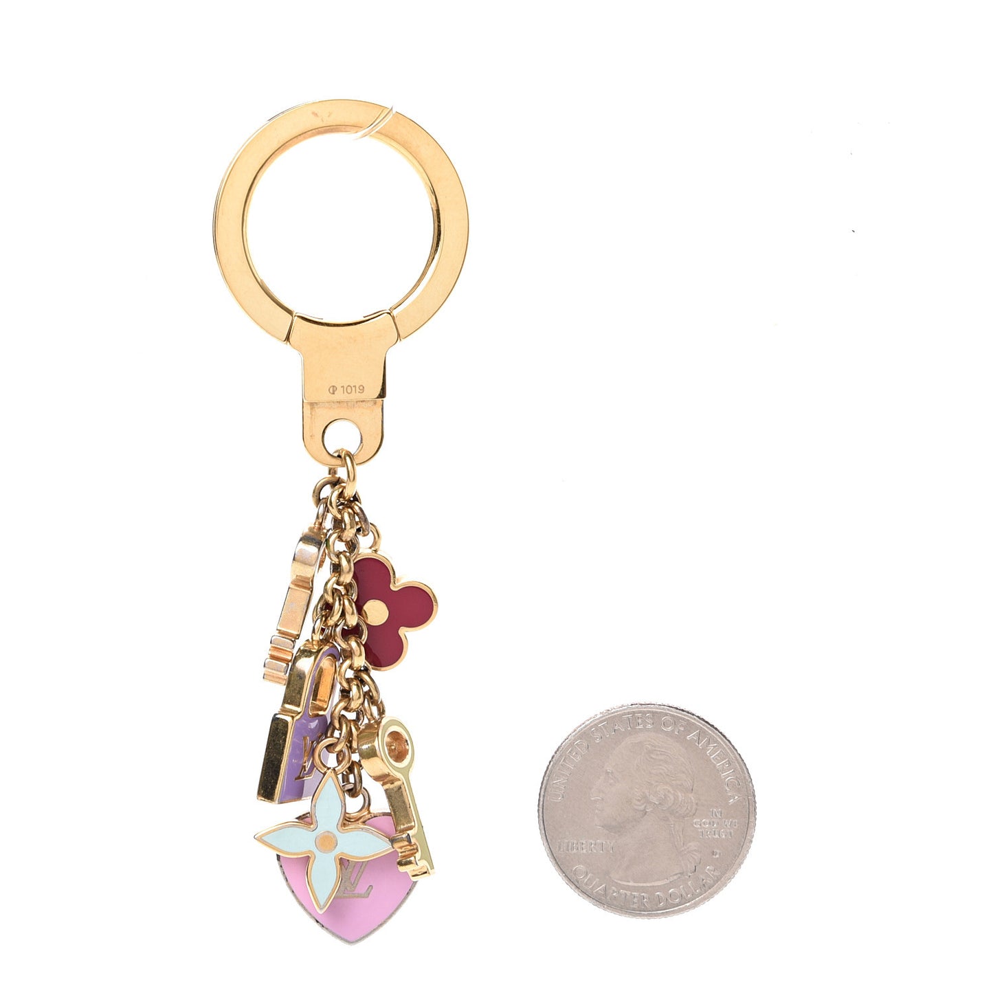 Enamel Pretty Charms Key Ring Holder