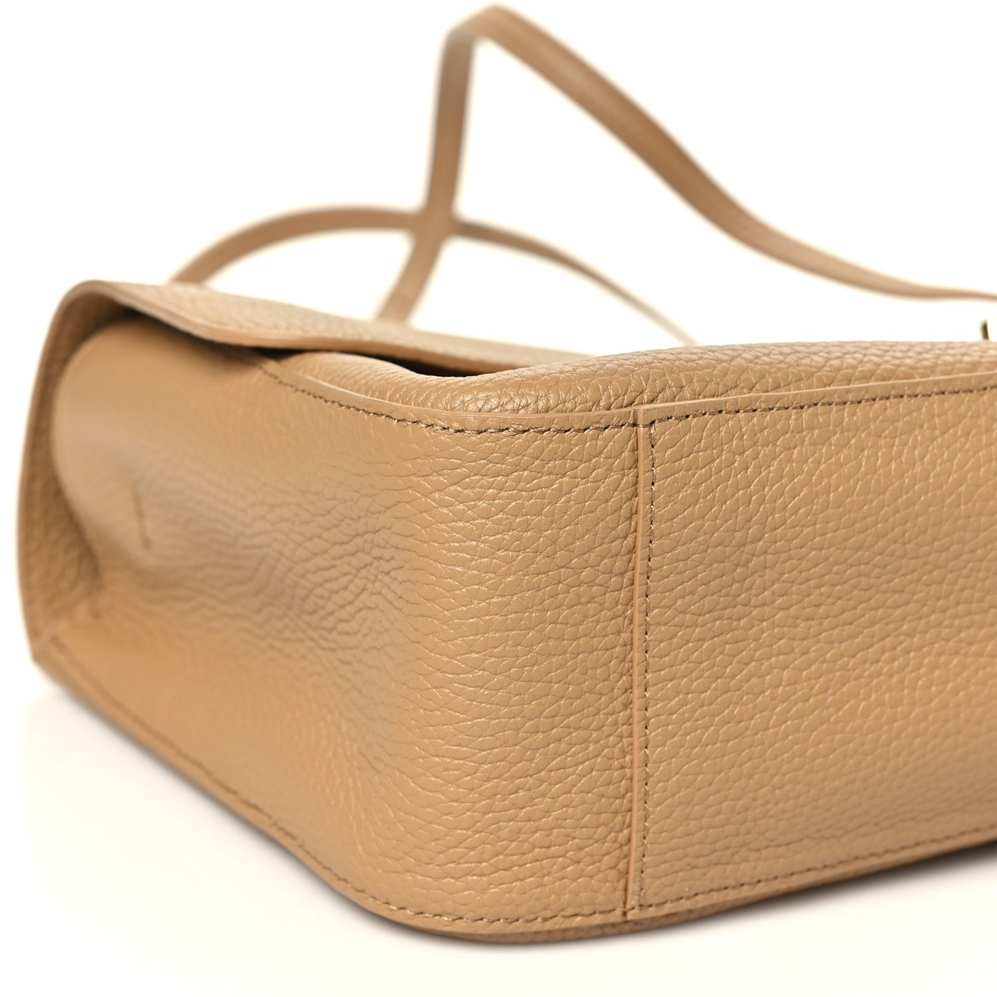 Grained Calfskin Small Souplissimo Maxi Flap Beige