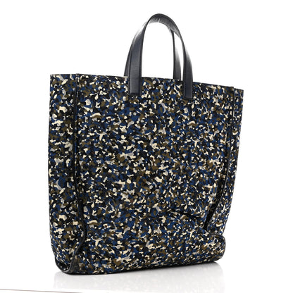Fendi Nylon Vitello Elite Flamingo Granite Lightning Monster Eyes Vertical Tote Military Lavagna Multicolor 3 of 11