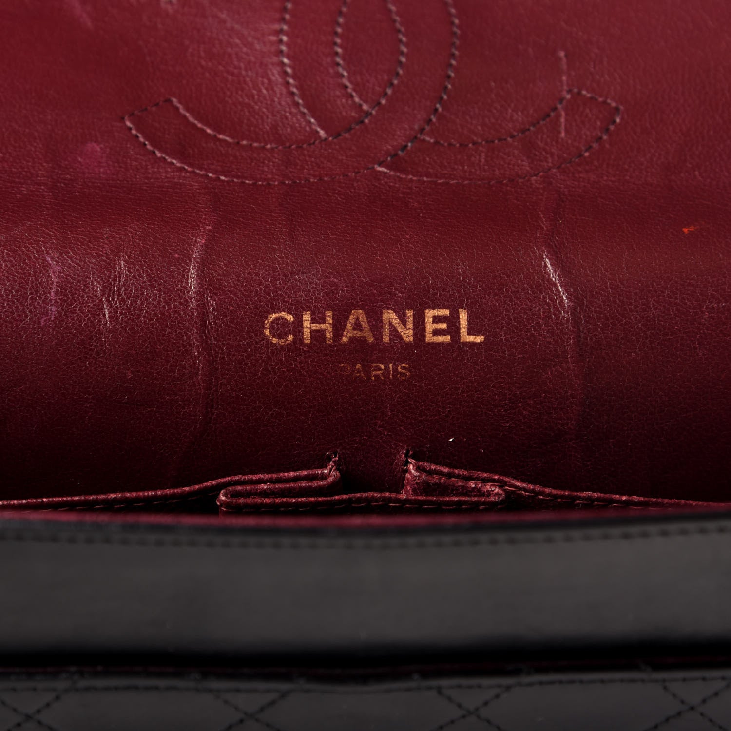 Chanel Lambskin Quilted Medium Double Flap Bijoux Chain Black 6 of 8