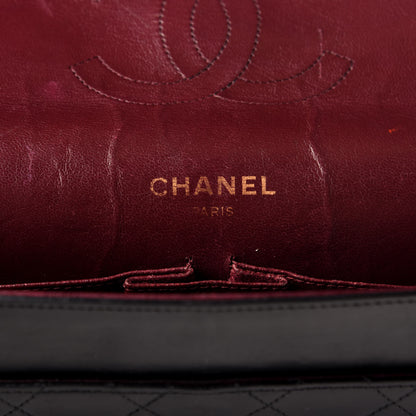 Chanel Lambskin Quilted Medium Double Flap Bijoux Chain Black 6 of 8