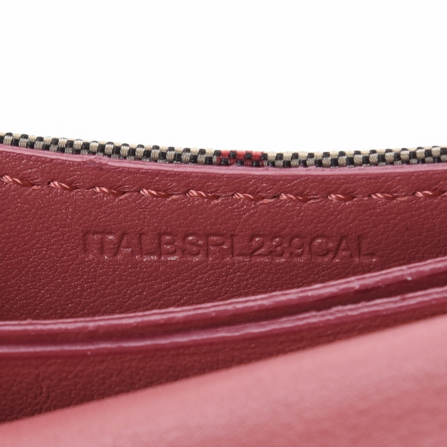 Burberry Calfskin House Check Chesam Card Case Cinnamon Red 7 of 7