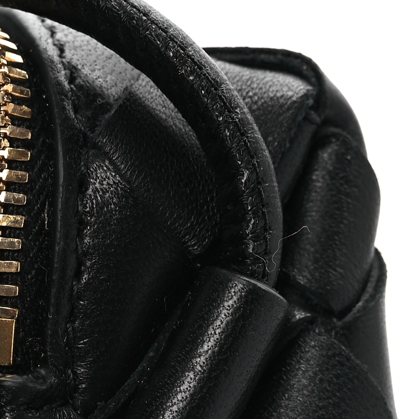 Nappa Intrecciato Mini Loop Camera Bag Black