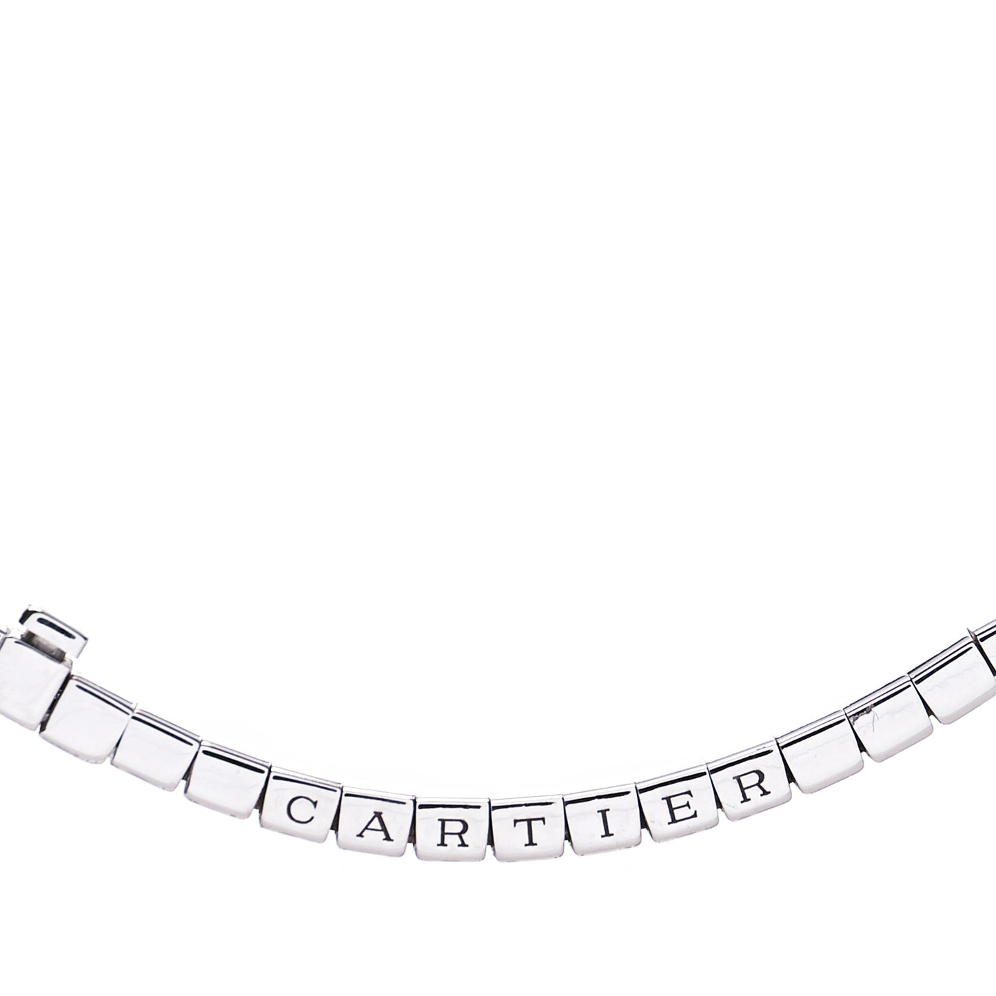18K White Gold Lanieres Bracelet 17