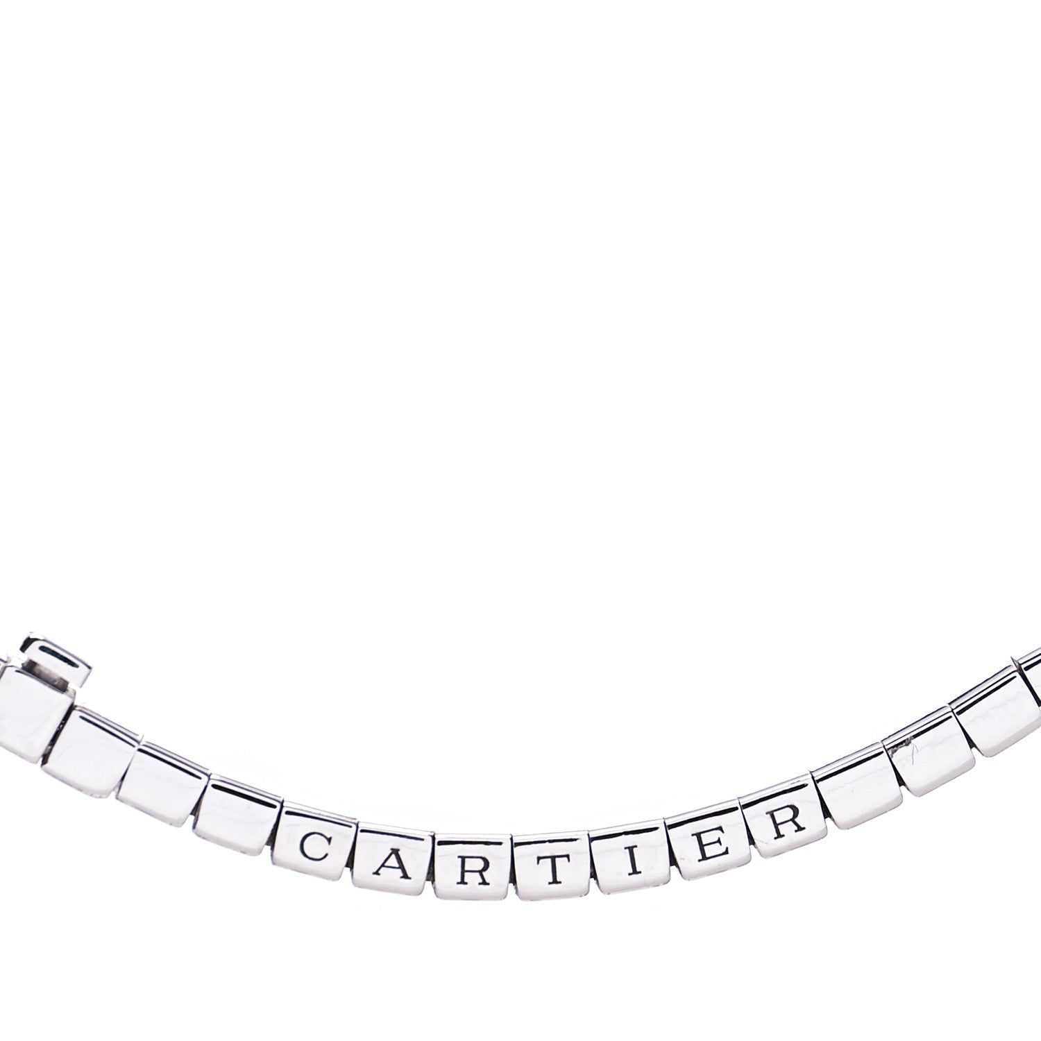 Cartier 18K White Gold Lanieres Bracelet 17 4 of 4