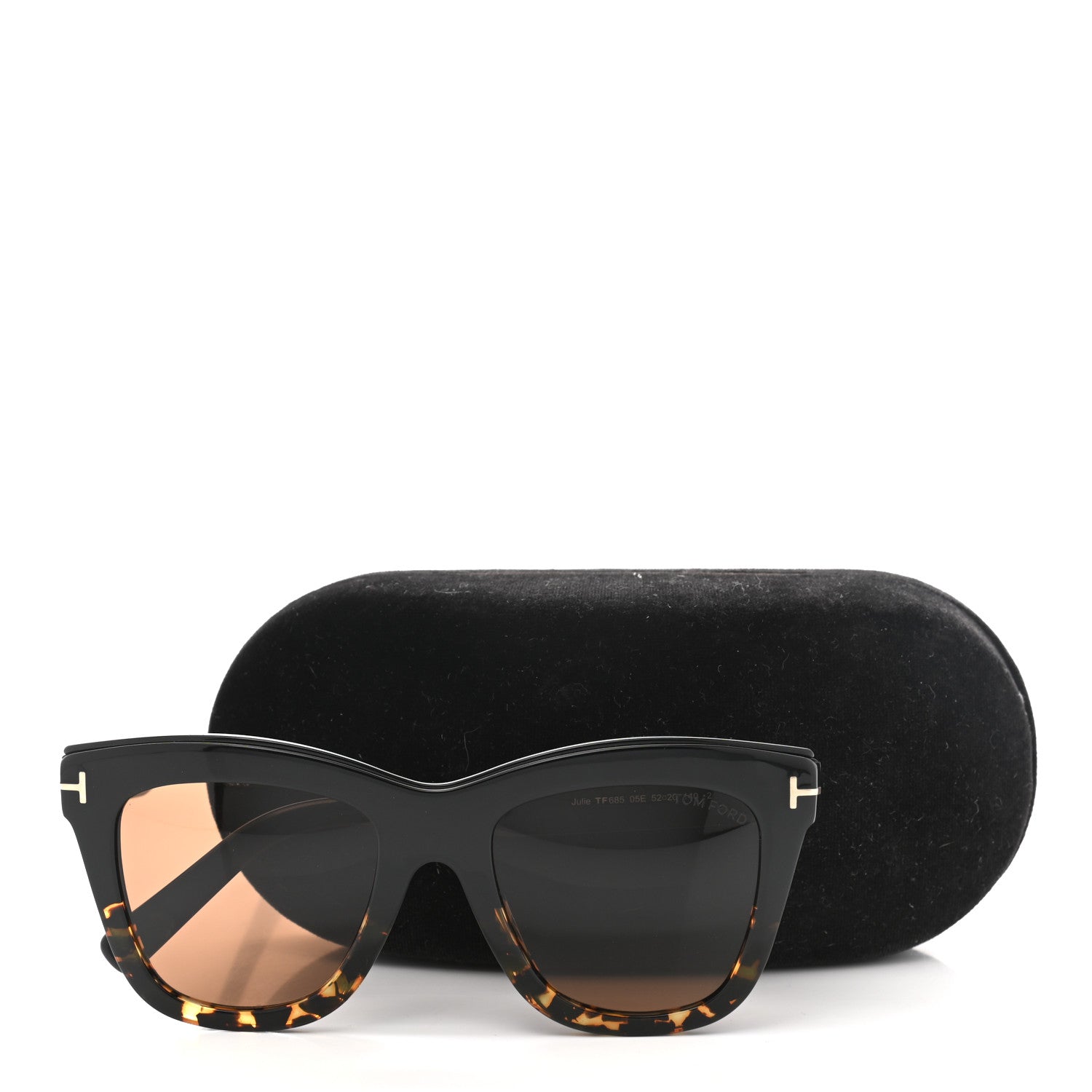 Tom Ford Julie Square Sunglasses TF685 Tortoise 8 of 8