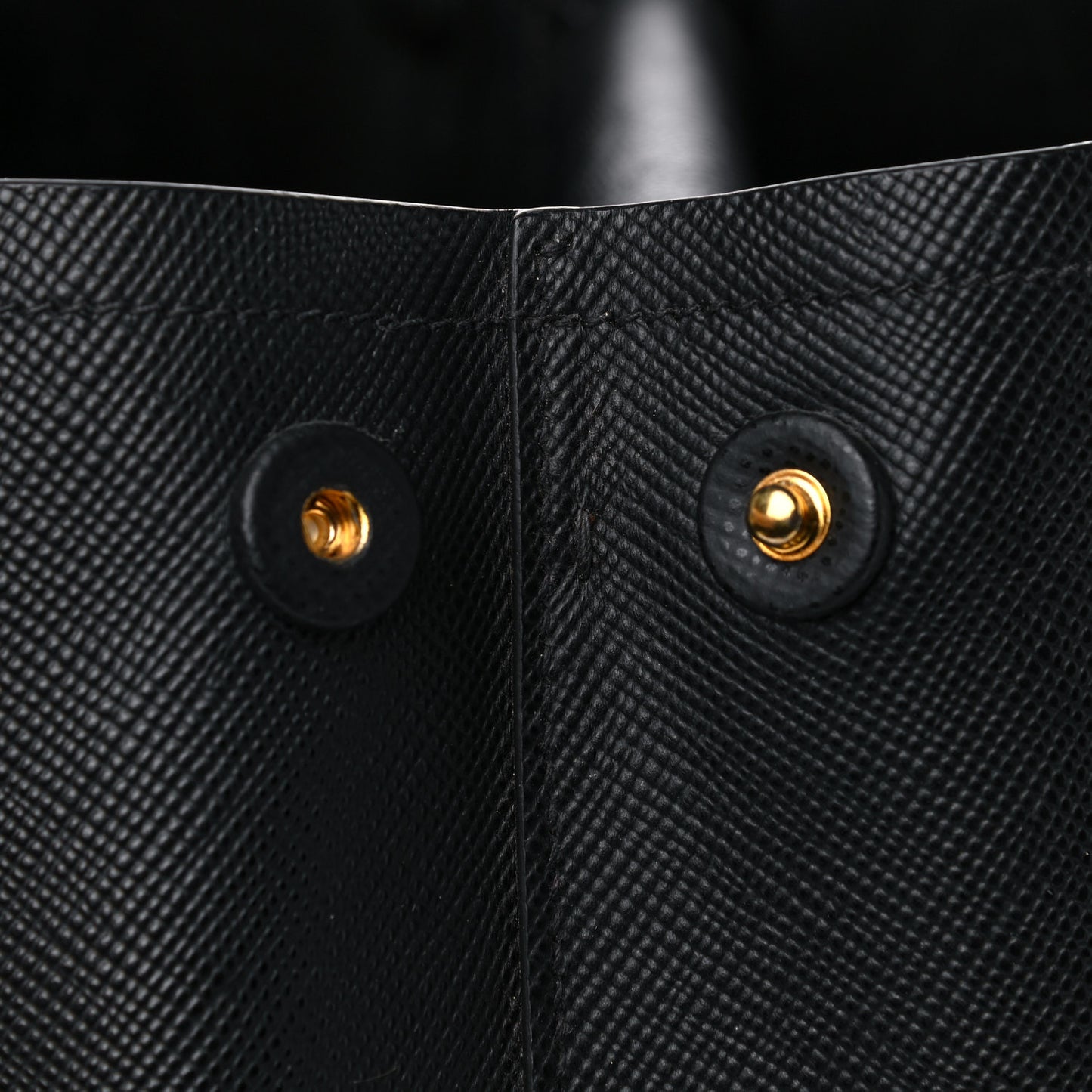 Saffiano Cuir Small Double Bag Black