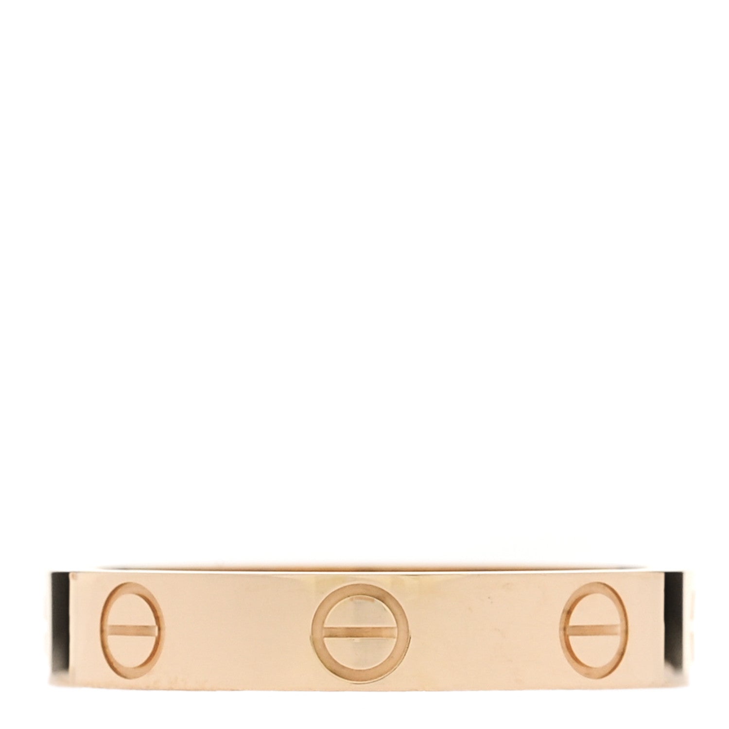 Cartier 18K Yellow Gold 3.5mm LOVE Wedding Band Ring 56 7.5 3 of 5