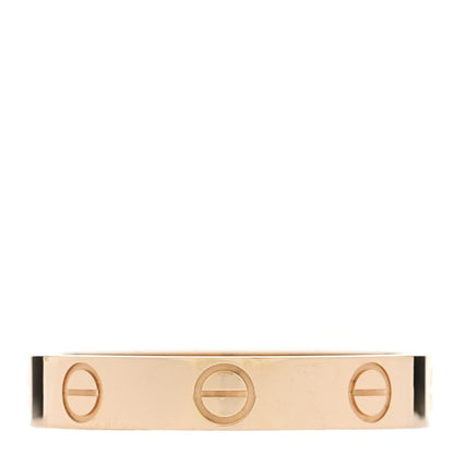 Cartier 18K Yellow Gold 3.5mm LOVE Wedding Band Ring 56 7.5 3 of 5