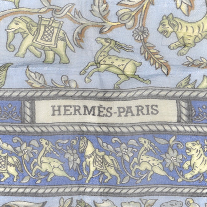 Hermes Silk Mousseline Chasse En Inde Scarf 90 3 of 4