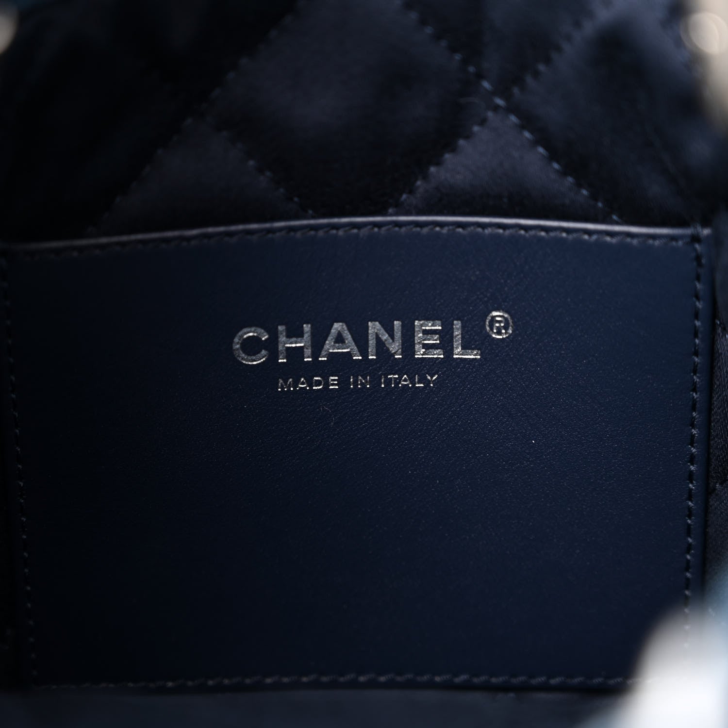 Chanel Denim Stitched Quilted Mini Chanel 22 Blue 6 of 11