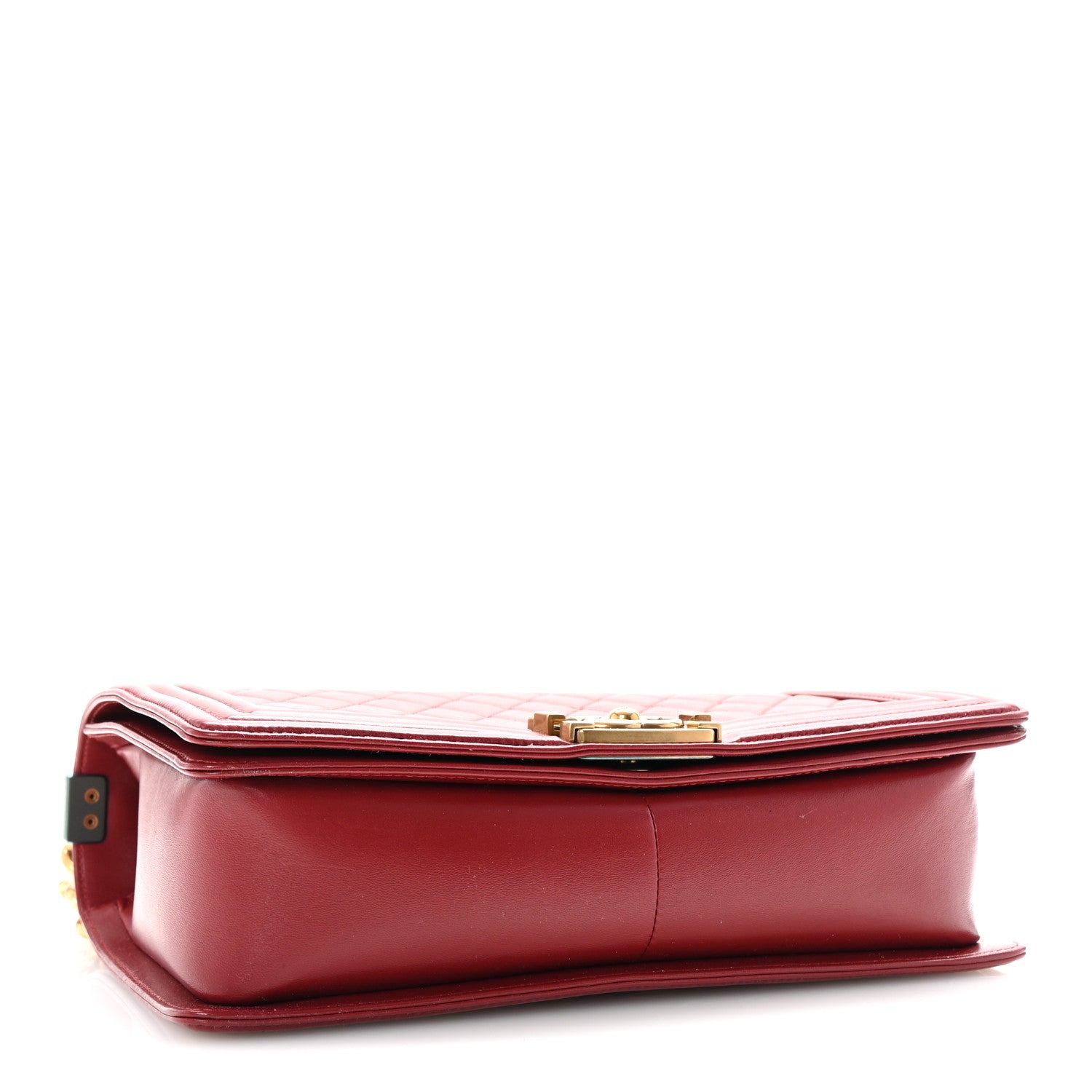 Chanel Lambskin Quilted New Medium Boy Flap Dark Red 3 of 10