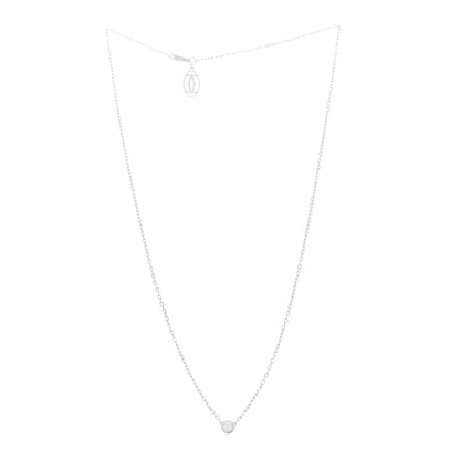 Cartier 18K White Gold Diamond SM D'Amour Pendant Necklace 3 of 7