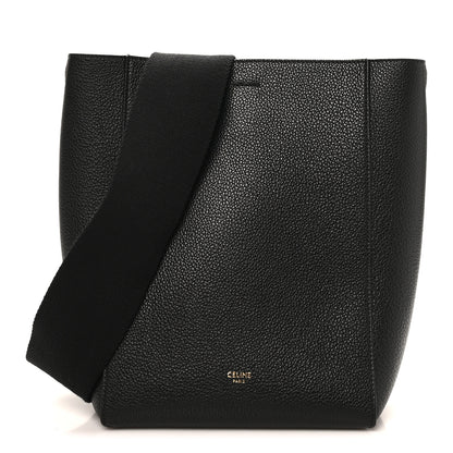 Celine Soft Grained Calfskin Small Sangle Bucket Bag Black 1 of 9