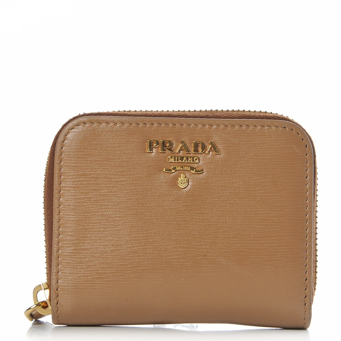 Vitello Move Metal Coin Purse Caramel
