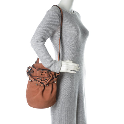 Alexander Wang Nubuck Diego Bucket Bag Blush Pale Nickel Hardware 2 of 7