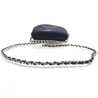 Chanel Caviar Half Moon Wallet On Chain Navy 5 of 11