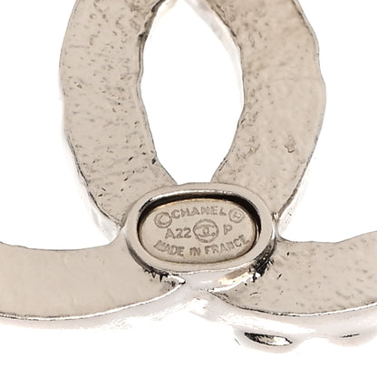 Chanel Crystal CC Earrings Silver 4 of 5