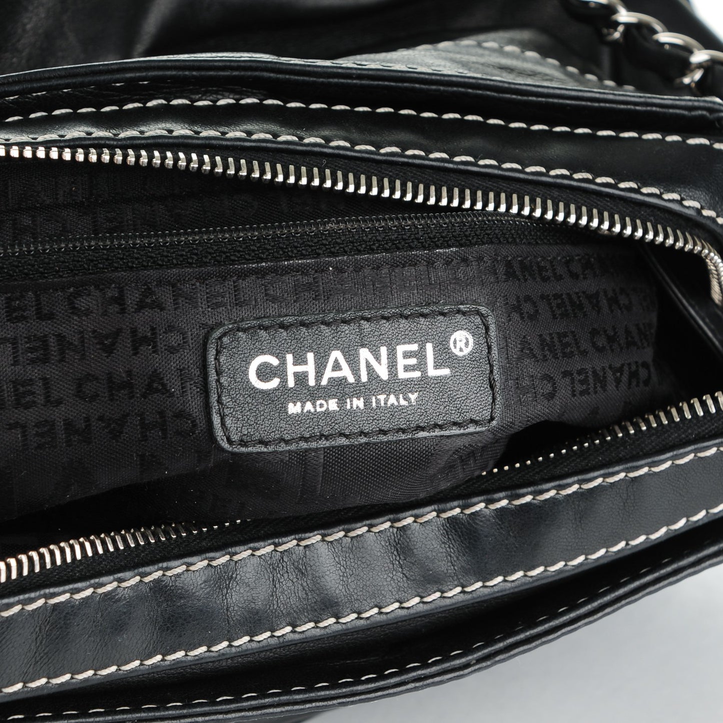 Lambskin Lax Accordion Hobo Black