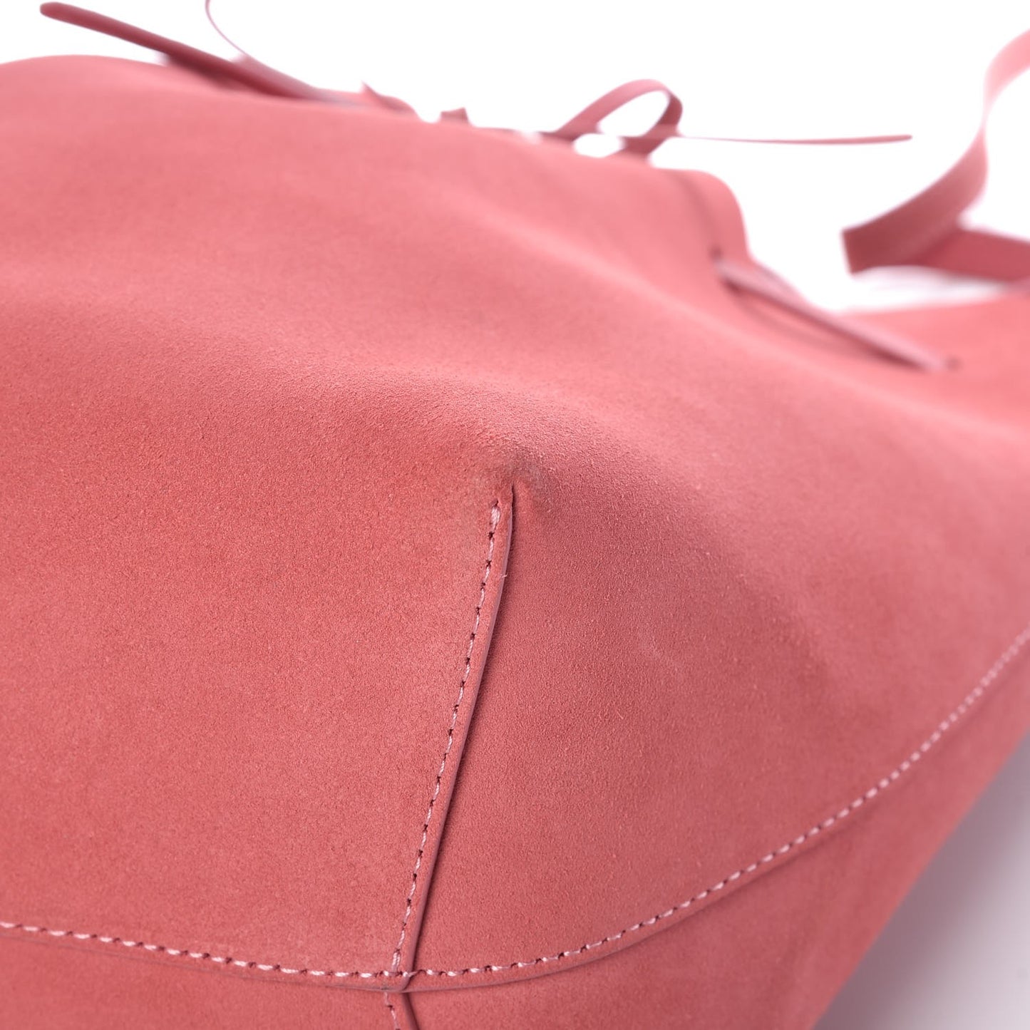Suede Bucket Bag Blush