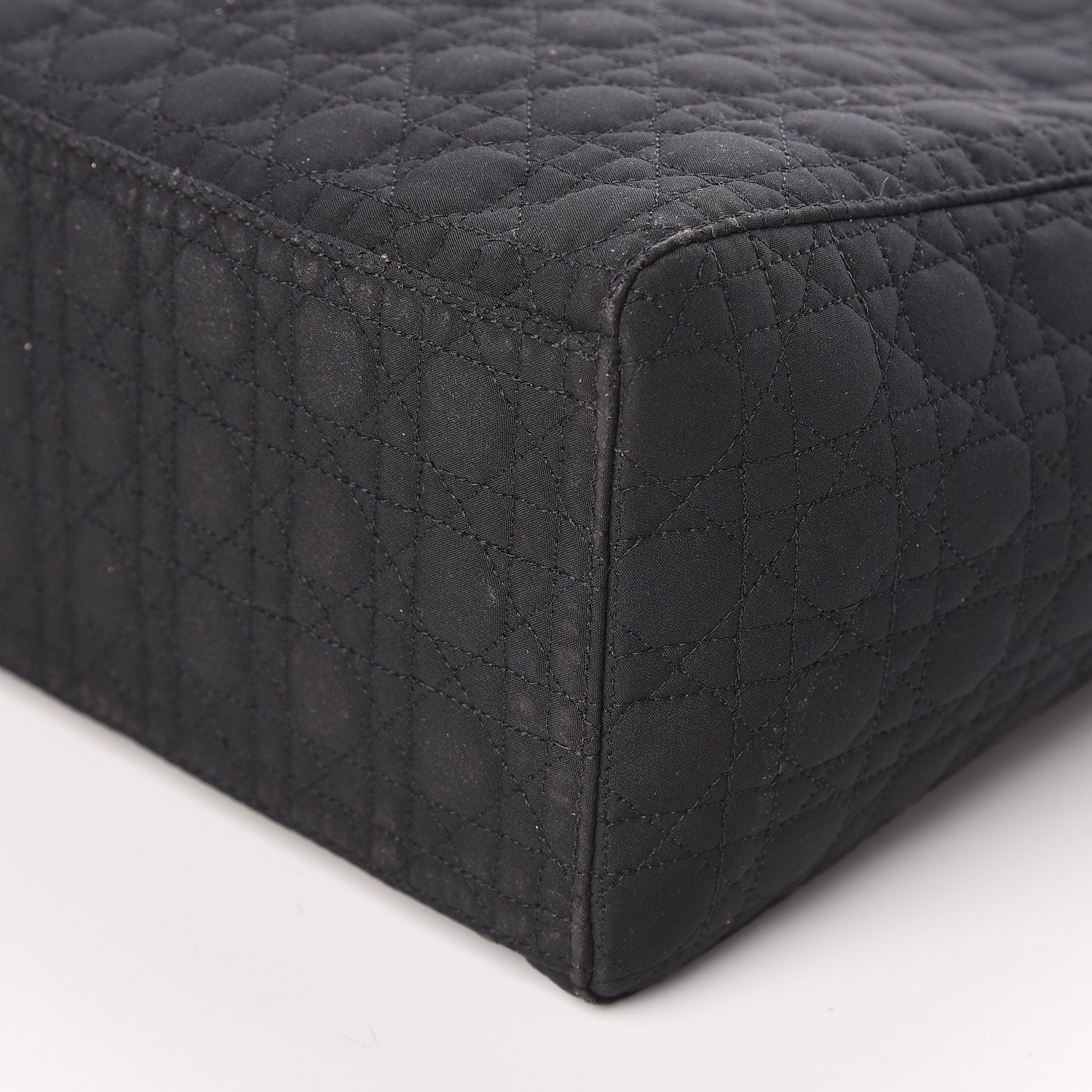 Christian Dior Nylon Cannage Large Lady Dior Black 10 of 11