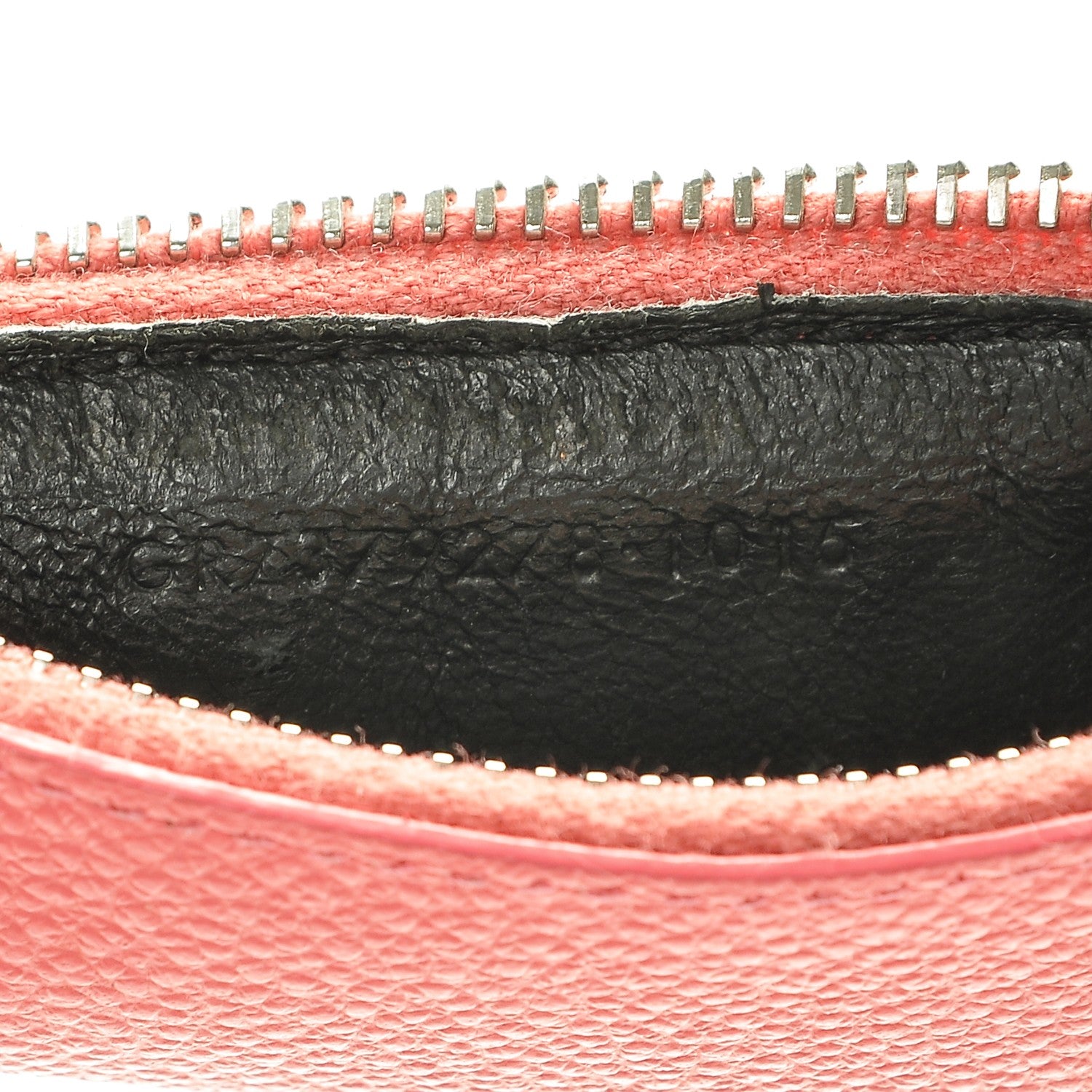 Saint Laurent Grained Calfskin 5 Fragments Zip Pouch Card Holder Rose Clair 7 of 7
