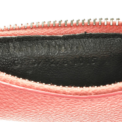 Saint Laurent Grained Calfskin 5 Fragments Zip Pouch Card Holder Rose Clair 7 of 7