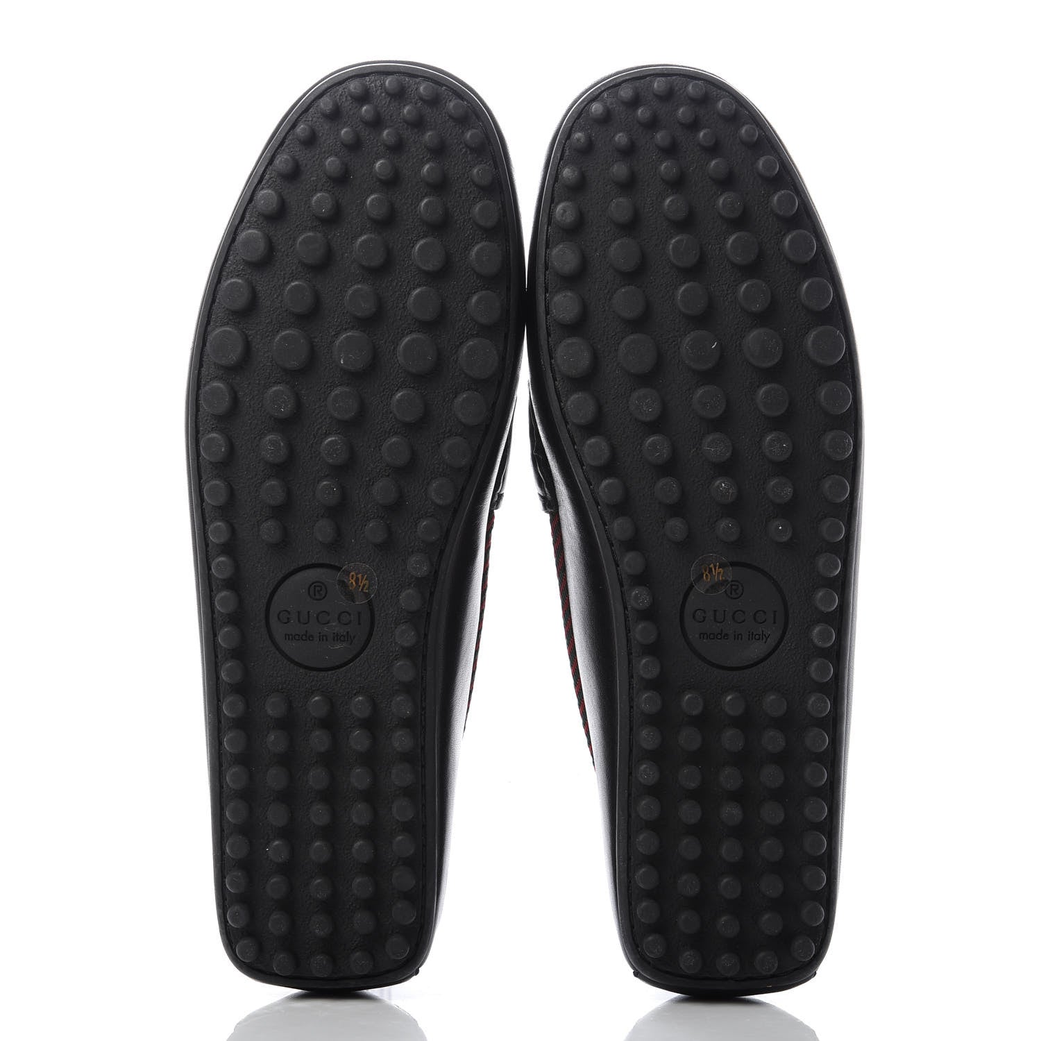 Gucci Nappa Mens Bee Driver Loafers 8.5 Black 5 of 10