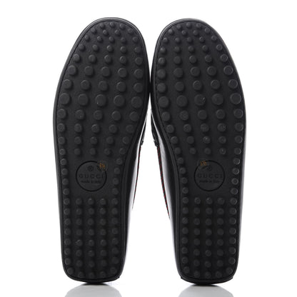 Gucci Nappa Mens Bee Driver Loafers 8.5 Black 5 of 10