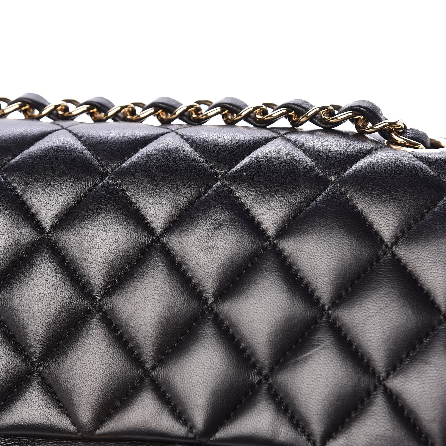 Chanel Lambskin Quilted Medium Double Flap Black 13 of 13