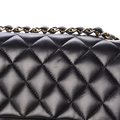 Chanel Lambskin Quilted Medium Double Flap Black 13 of 13