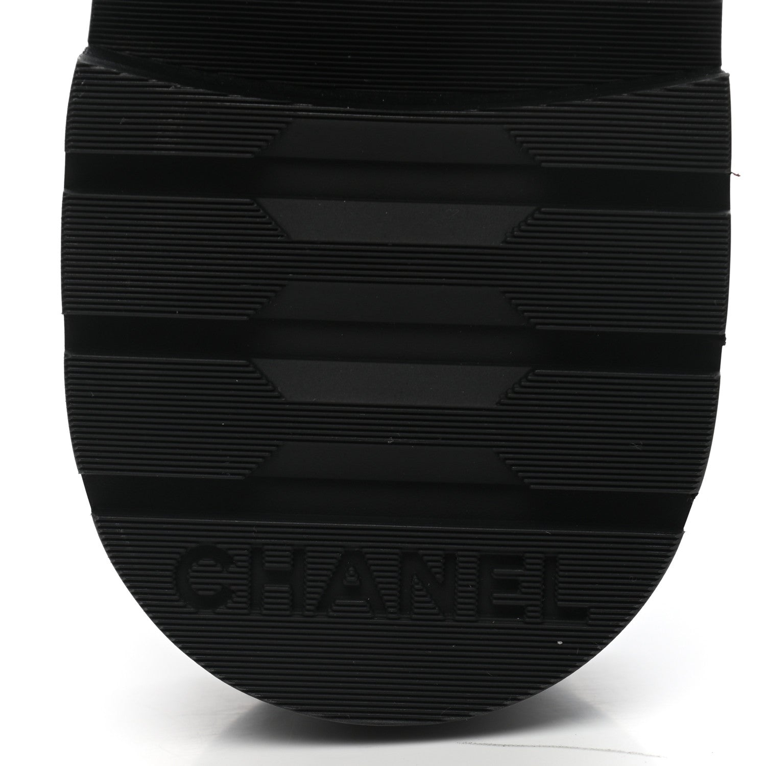 Chanel Shiny Calfskin Quilted Lace Up Combat Boots 36.5 Black 6 of 9