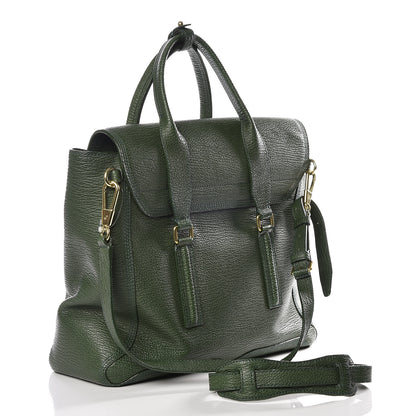 3.1 Phillip Lim 3.1 Textured Calfskin Large Pashli Satchel Jade 2 of 9