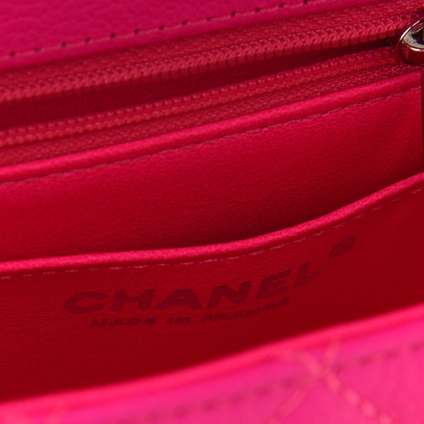 Goatskin Quilted 2.55 Reissue Mini Flap Fluorescent Pink