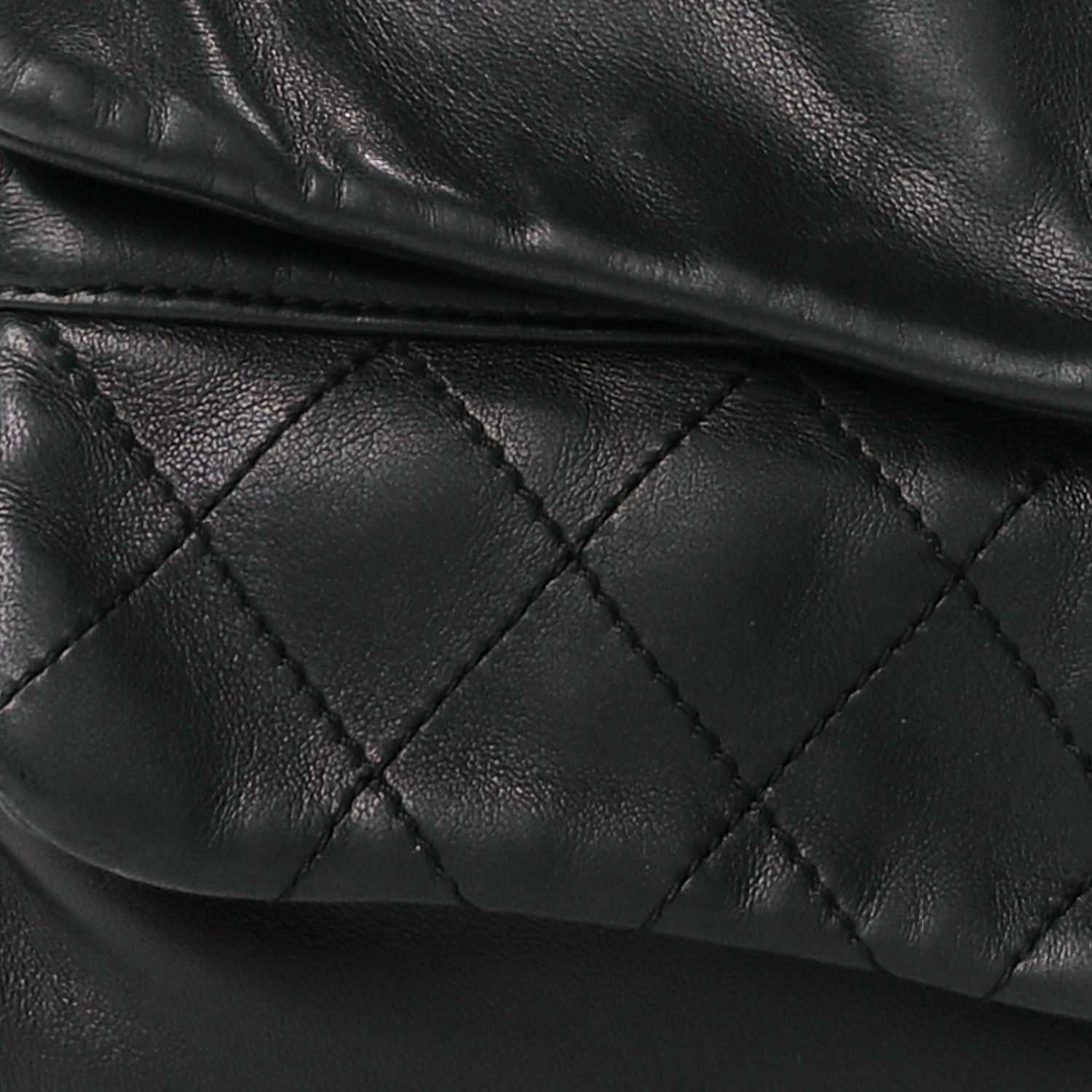 Chanel Lambskin Quilted Large Mademoiselle Double Flap Black 9 of 11