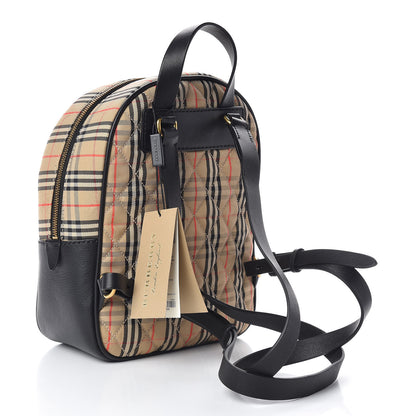 Burberry Smooth Calfskin 1983 Knight Check Link Backpack Black 3 of 10