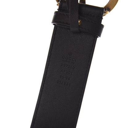 Gucci Calfskin Double G 40mm Belt 85 34 Dark Cocoa 5 of 5