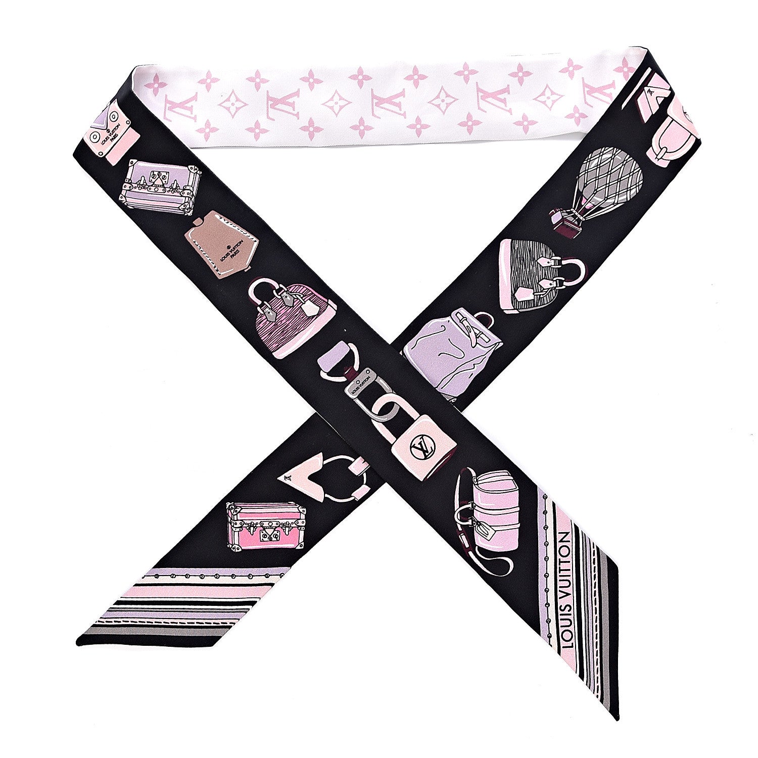 Louis Vuitton Silk Monogram Essentials LV BB Bandeau Light Pink 1 of 5