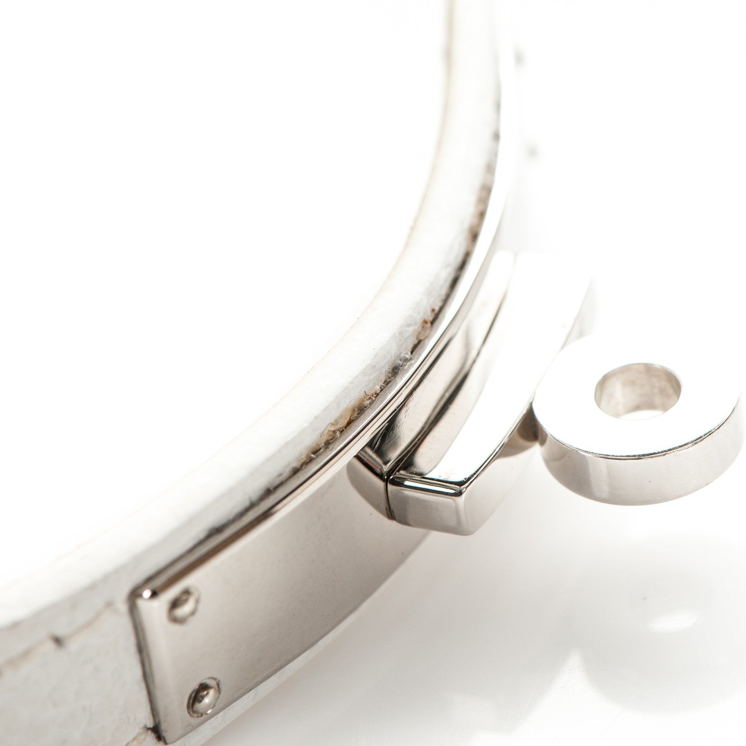 Hermes Epsom Kelly Single Tour Bracelet S White 8 of 8