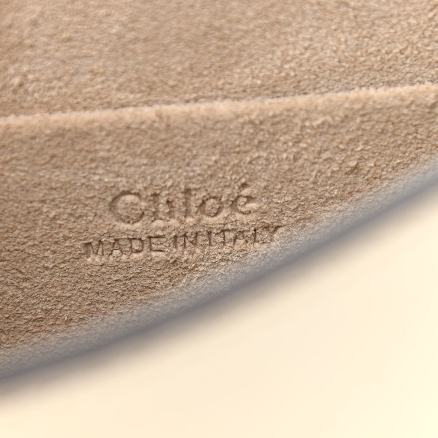 Calfskin Suede Small Nile Bracelet Bag Off White