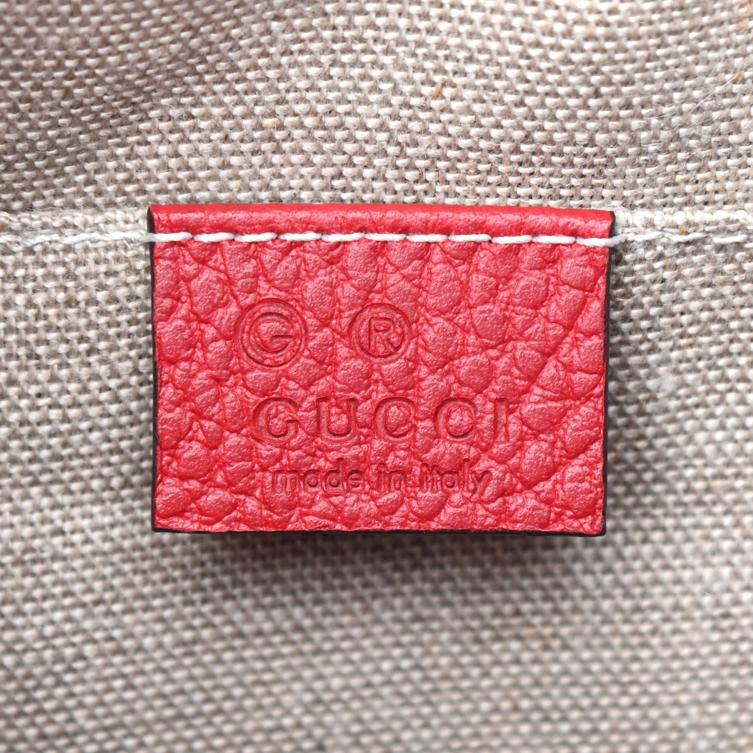 Gucci Monogram Mini Bree Messenger Bag Red 6 of 9