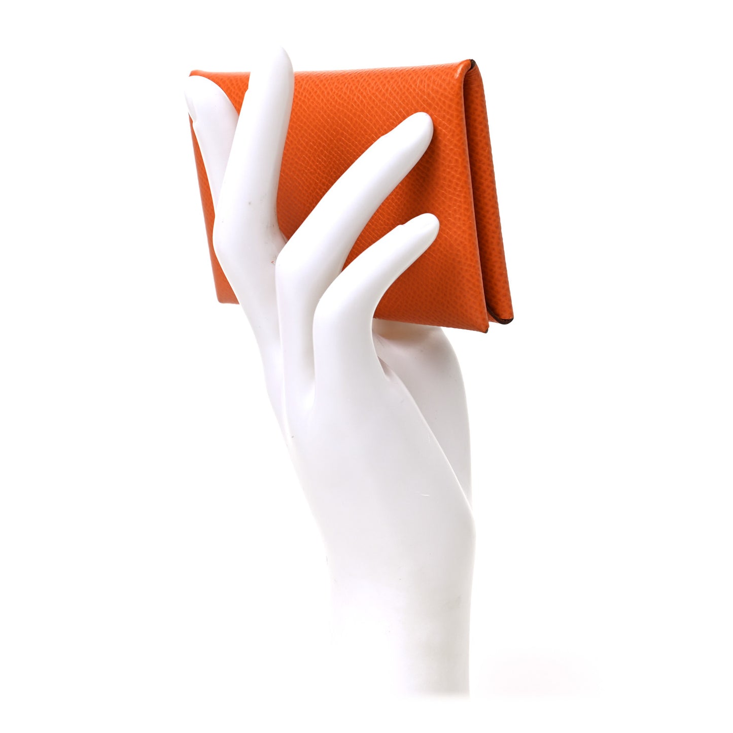Epsom Calvi Card Case Orange