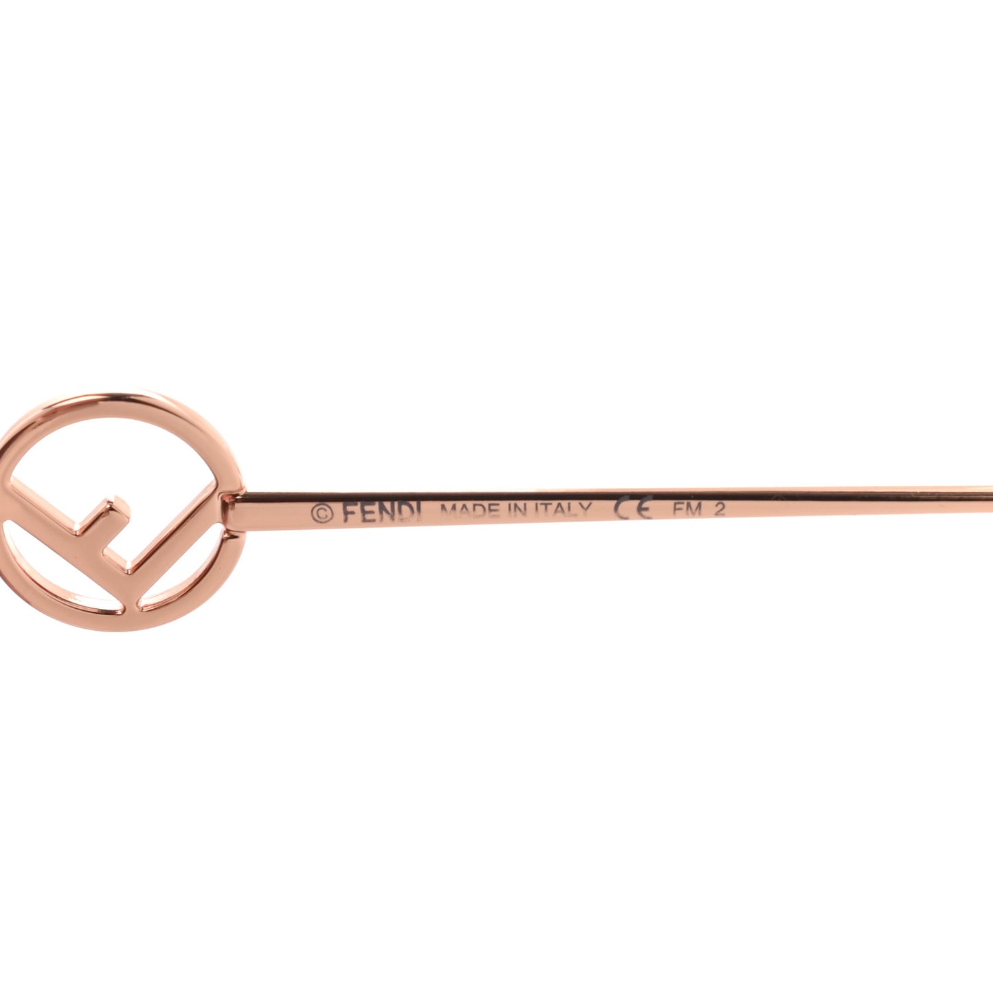 Metal Acetate F is Fendi Cat Eye Sunglasses FF 0290/S Pink Gold